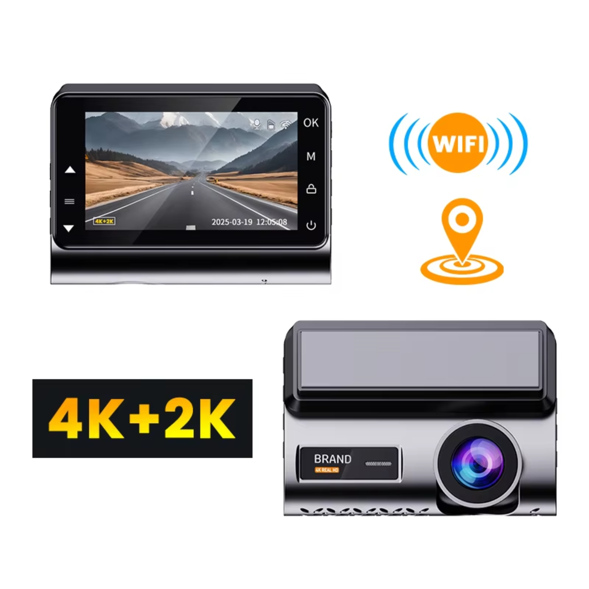 H002 Ultra HD 4K + 2K Smart Dashcam | Premium Dual-Vision Security 🚗✨