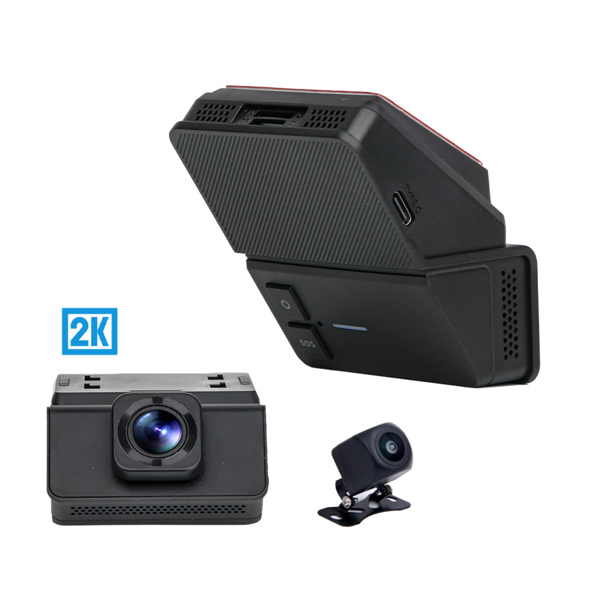 JSD T01 4G+WiFi কানেক্টেড ডুয়াল-রেকর্ডিং ড্যাশ ক্যাম – 2K ফ্রন্ট + 1080P রিয়ার, জিপিএস ট্র্যাকিং, ইনফ্রারেড নাইট ভিশন, 512GB স্টোরেজ, 24/7 পার্কিং মনিটর, ওয়াটারপ্রুফ এক্সটারনাল ক্যামেরা, সমস্ত গাড়ির জন্য উপযুক্ত