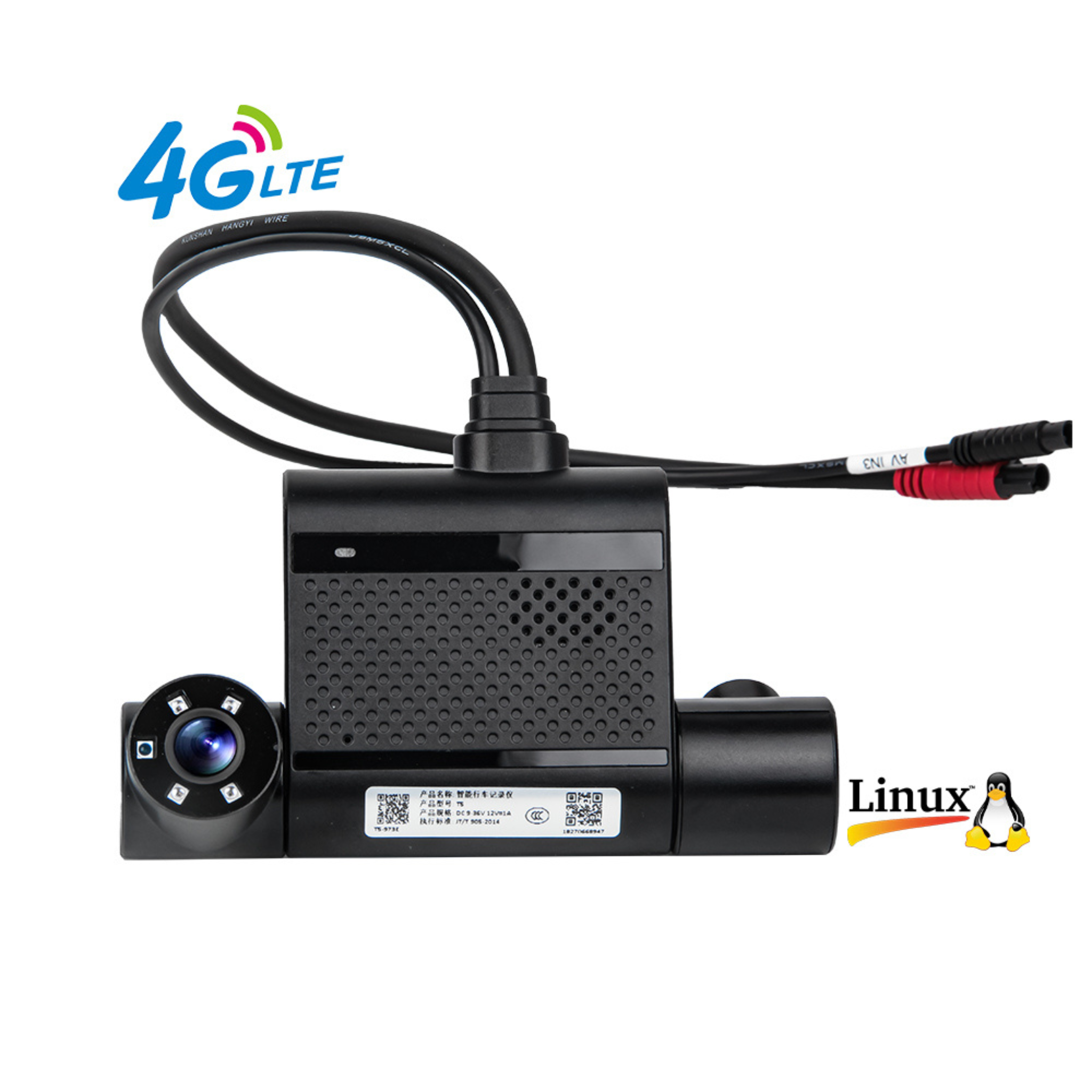 JSD 3‑Channel 4G GPS AI Dashcam – Truck/Taxi/Van | ADAS/DMS | Supercapacitor | Fleet Management | Up to 512GB | 9‑36V Wide Voltage