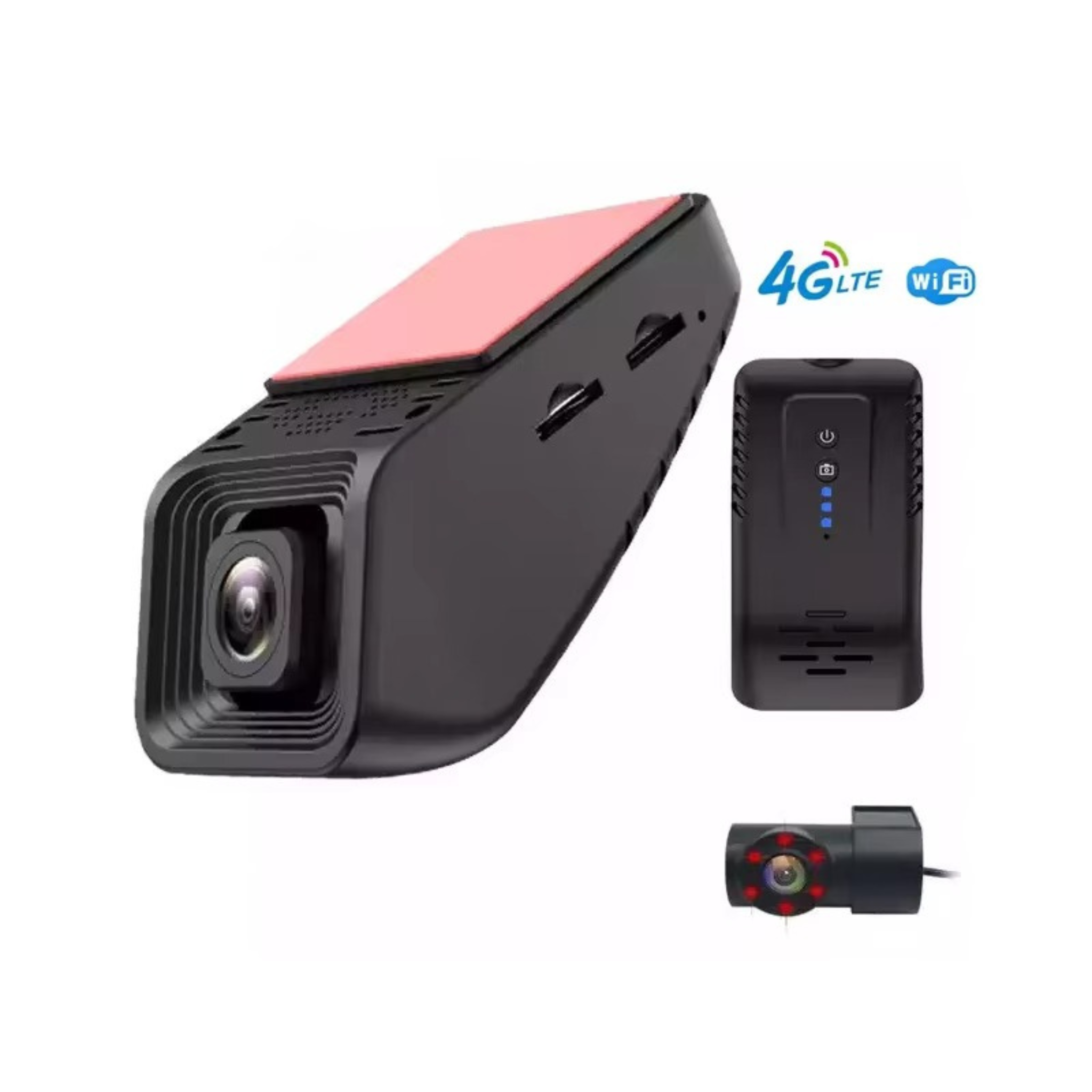 K17 4G Smart Dashcam – Dual Camera (1080P Front + 480P Rear) | Two‑Way Talk | SOS Panic Button | Linux System | Fleet Management | Supports 256GB | Optional Cabin Night Vision