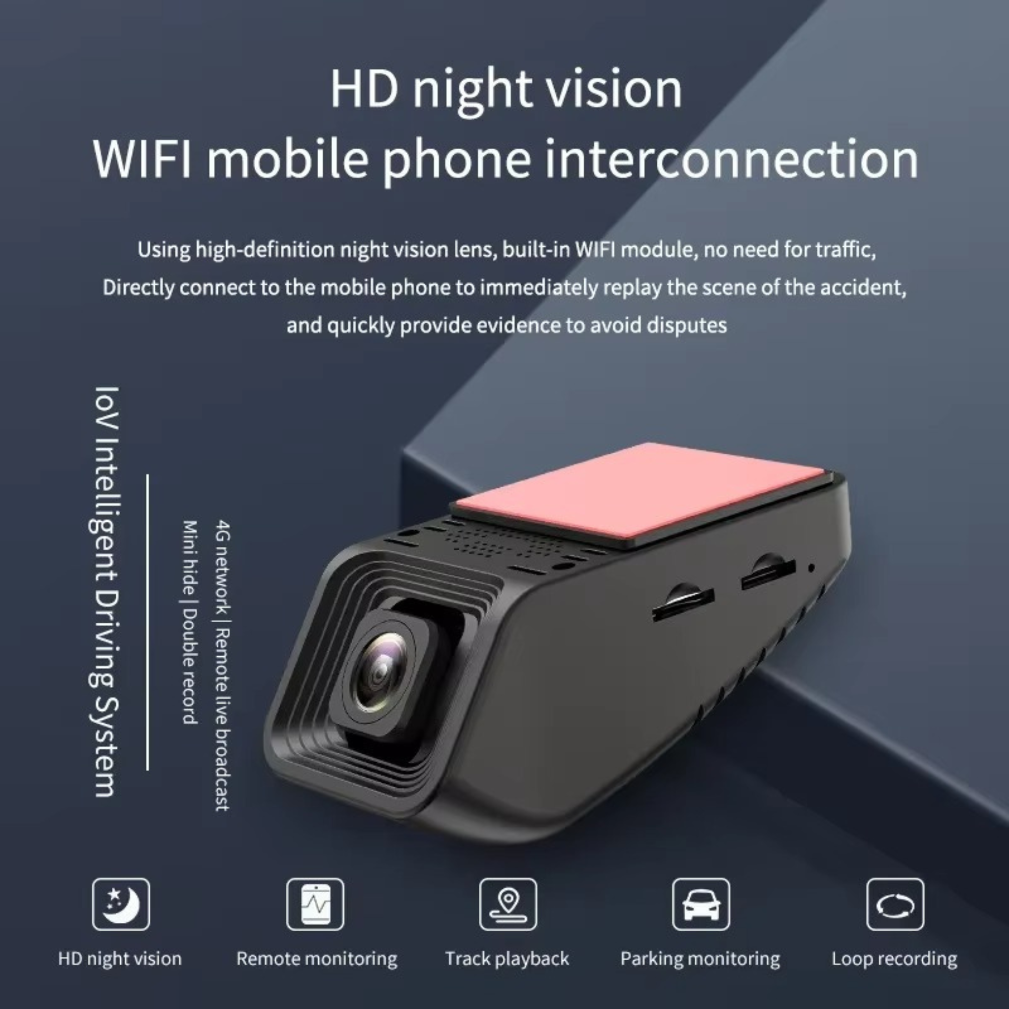 K17 4G Smart Dashcam – Dual Camera (1080P Front + 480P Rear) | Two‑Way Talk | SOS Panic Button | Linux System | Fleet Management | Supports 256GB | Optional Cabin Night Vision