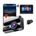 P85 4G Smart Dashcam – 2K Front + 720P Rear | 3″ LCD Screen | GPS Tracking | Remote File Check | Supports 128GB | Parking Monitor