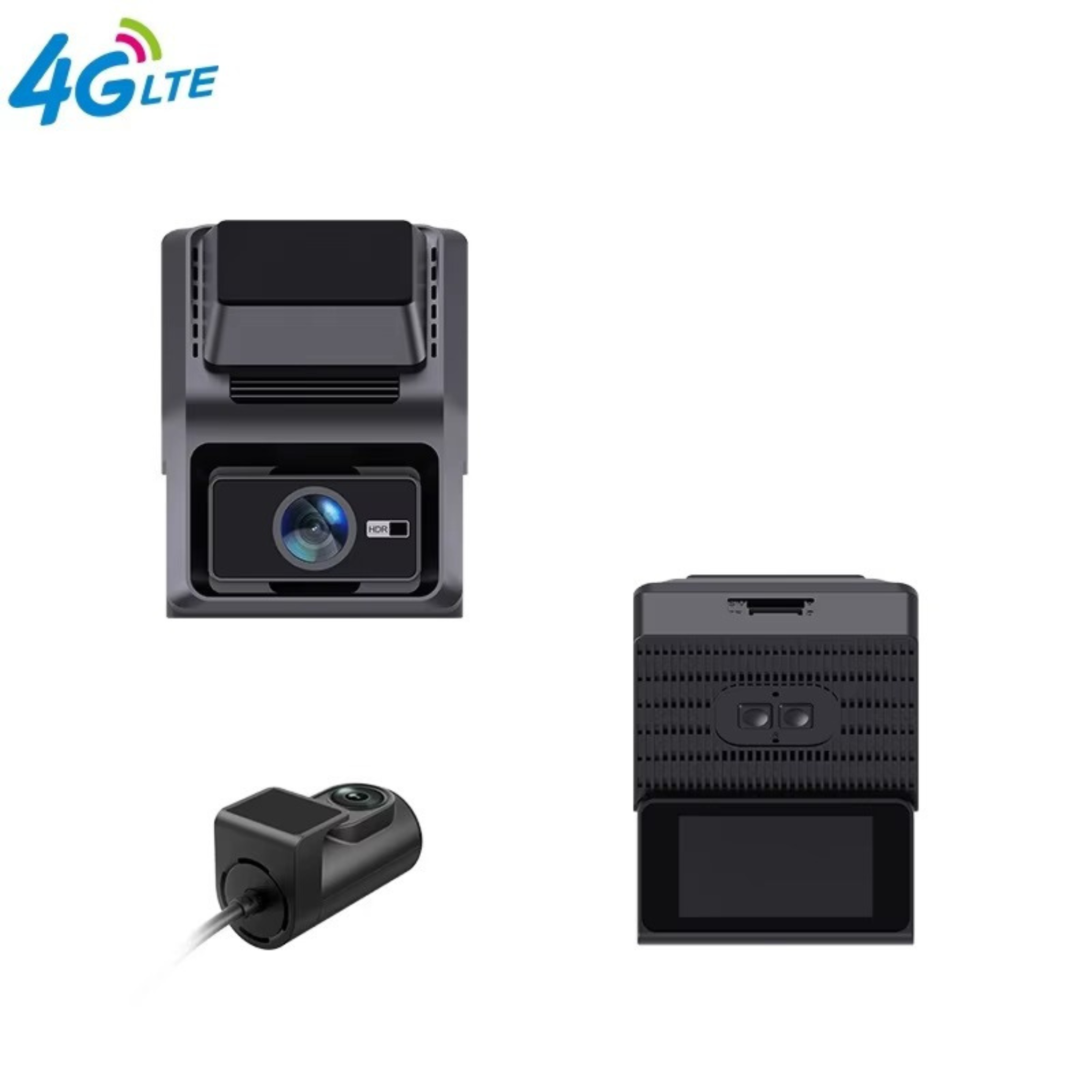 P87 4G Smart Dashcam – 2K Front + 720P Rear | 3″ LCD Screen | GPS Tracking | Remote File Check | Supports 128GB | Parking Monitor