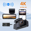 X30 4K Smart Dashcam – 4K Front + 1080P Rear | 1.3″ IPS Screen | WiFi + GPS | Parking Monitor | Supports 256GB | G‑Sensor & Loop Recording
