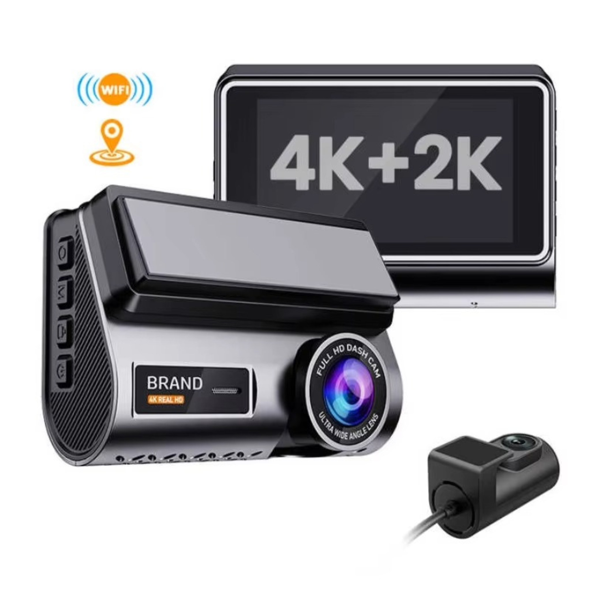 H002 Ultra HD 4K + 2K Smart Dashcam | Premium Dual-Vision Security 🚗✨
