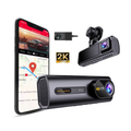 F5-3 Triple Lens Smart Dashcam | 2K UHD Front + 720P Cabin (Night Vision) + 720P Rear | WiFi & GPS Support | Type-C Power