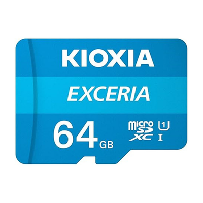 64GB Kioxia TF Memory Card – UHS-I Class 10 MicroSD Card, Up to 100MB/s