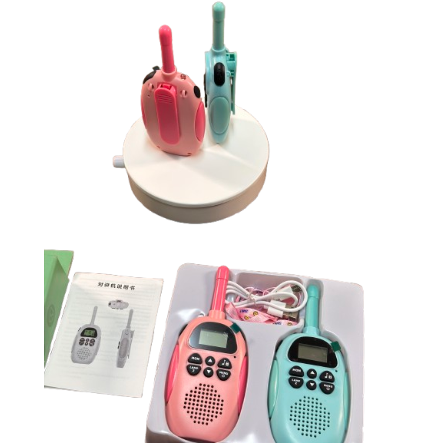 Kids Walkie Talkie | Rechargeable Set with Voice Changer & Flashlight for Outdoor Adventures