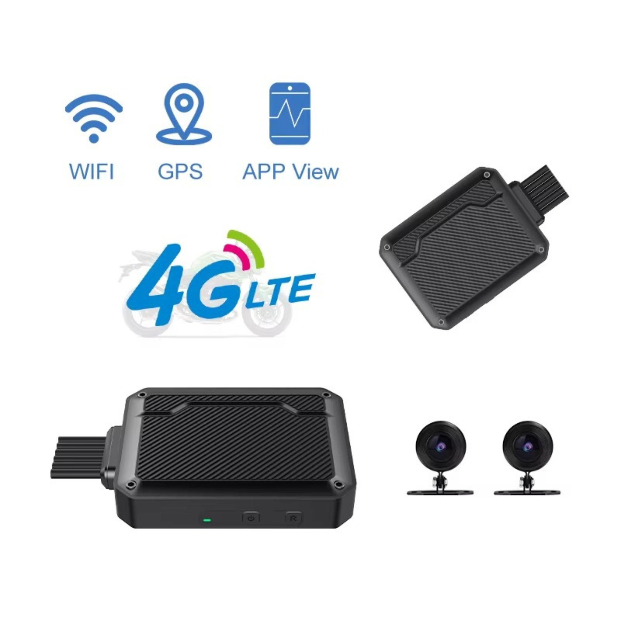 ZW2 4G Smart Dashcam – Android 8.1 | Dual 1080P Cameras (Front+Rear) | 360° Rotatable | GPS+BeiDou | 4G LTE | Car Assist App | CMSV6 Fleet Management | Supports 256GB | IP65