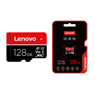 128 GB Lenovo TF Micro-SD Card 128GB T100 High-Speed Memory Card for Mobile, Tablet & Security Monitoring